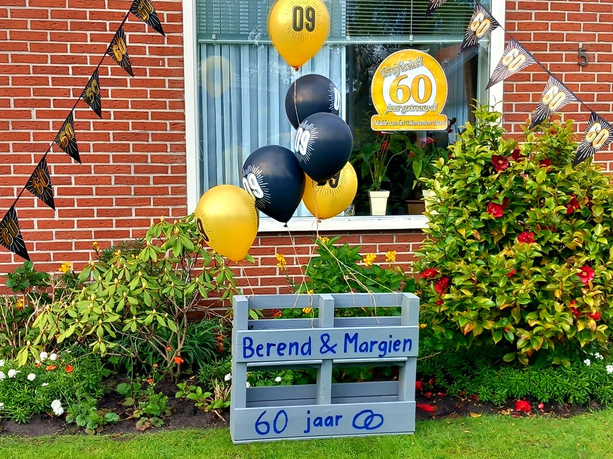 Berend en Margiena Wilzing vieren diamanten huwelijk