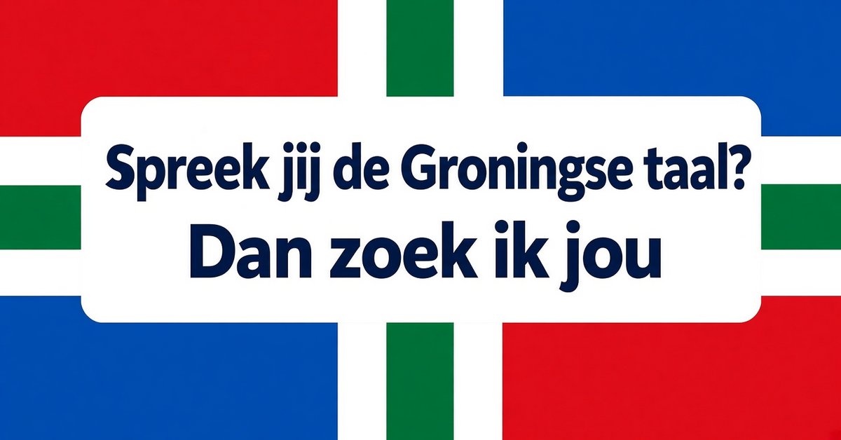 Moudertoalsprekers van t Grunnegs zöcht veur onderzuik