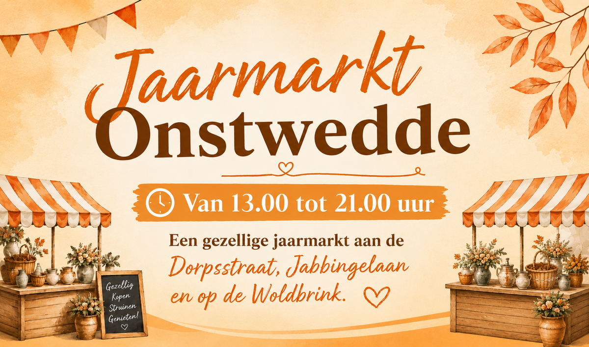 Gezellige Jaarmarkt tijdens Feestweek Onstwedde op 1 juli