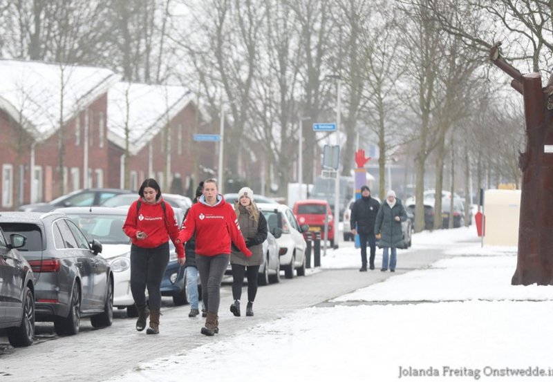 31-01-26 Rondje Roege Baarg, hardlopen en wandelen. Foto: Jolanda Freitag Onstwedde.info