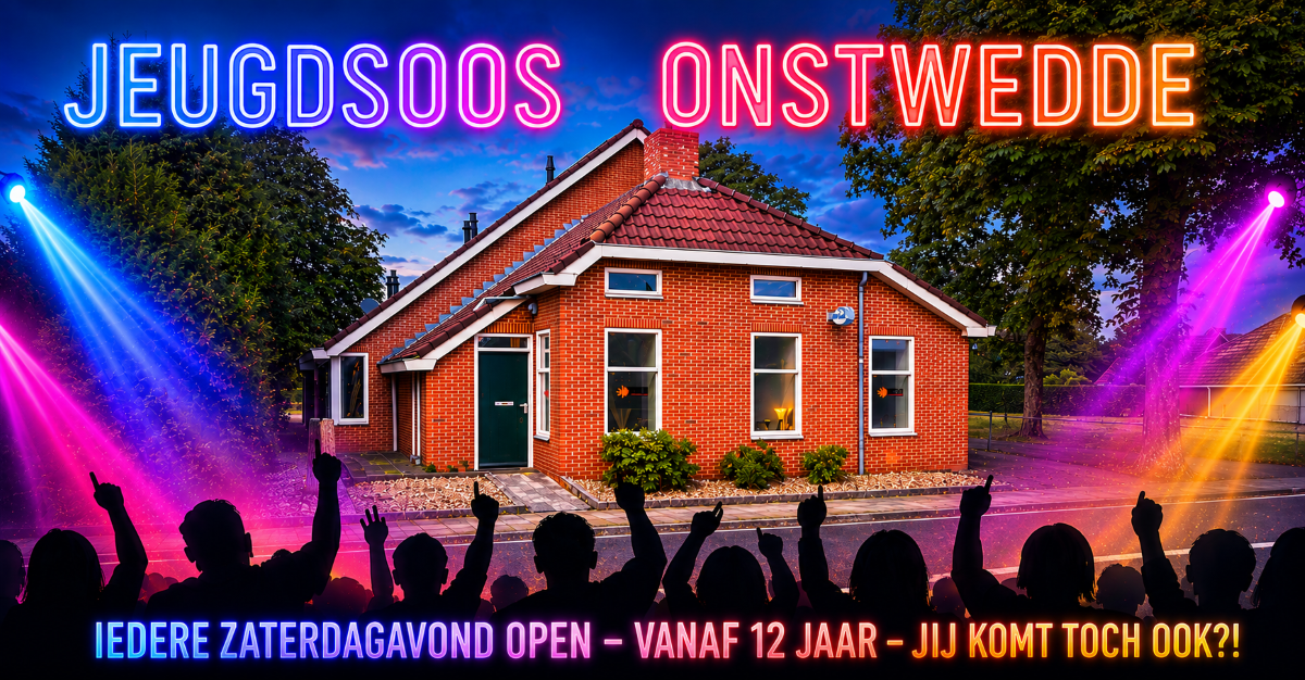 Jeugdsoos de Boerderij iedere zaterdagavond open