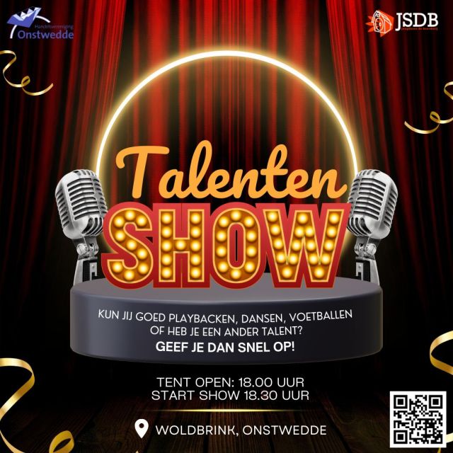 Talentenshow tijdens Feestweek Onstwedde op 3 juli