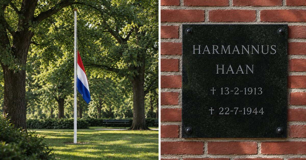 Hermannus Haan herdacht met gedenksteen in Slochteren