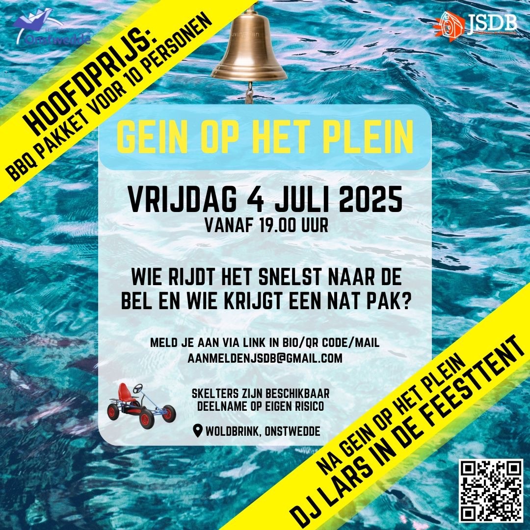 Gein op het Plein tijdens Feestweek Onstwedde op 4 juli