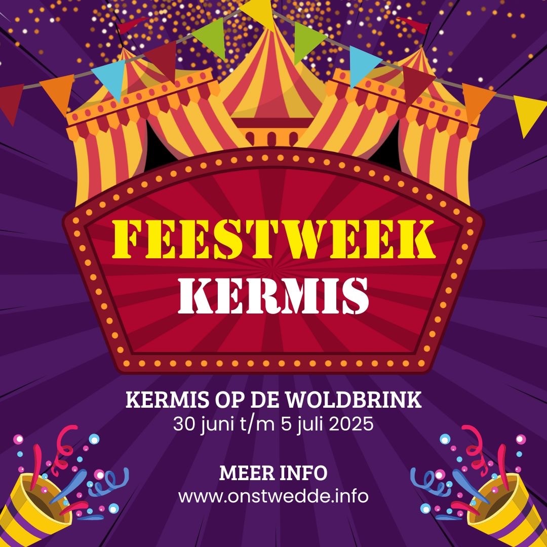 Kermis tijdens Feestweek Onstwedde van 30 juni t/m 5 juli