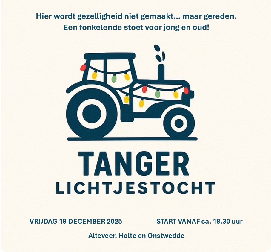 Sfeervolle lichtjestocht door Alteveer, Holte & Onstwedde 19 dec