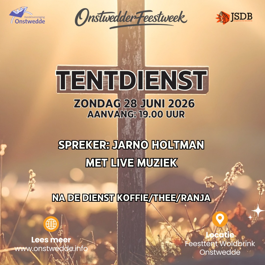 Tentdienst tijdens Feestweek Onstwedde op 28 juni